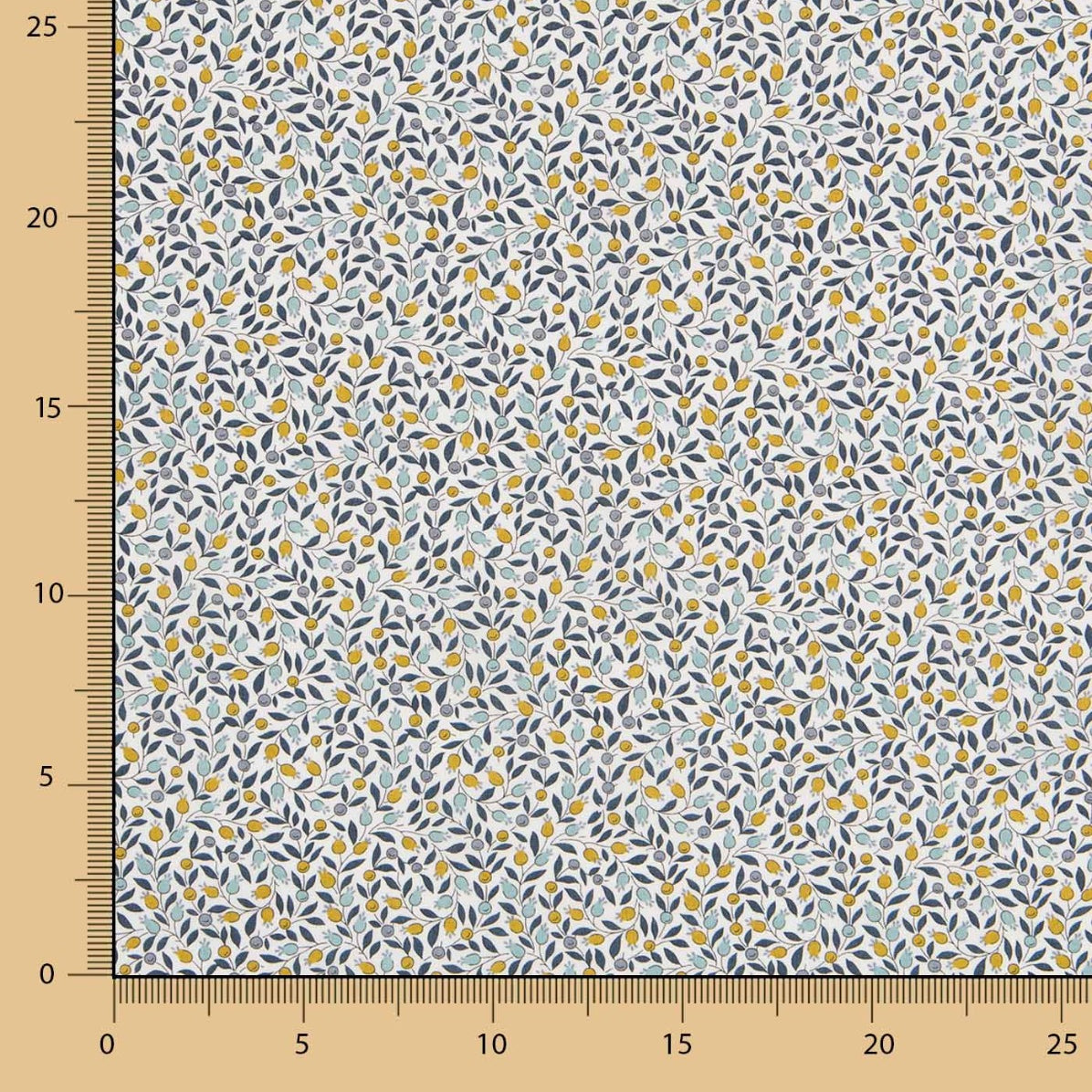 Coton Liberty London Olivier Blanc - Ribes y Casals