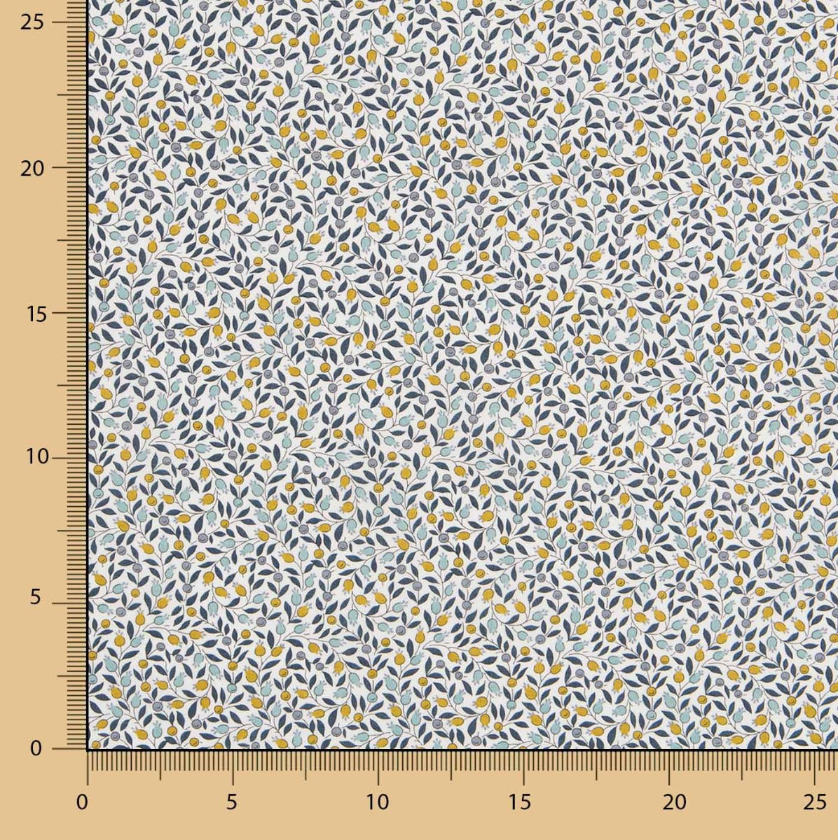 Coton Liberty London Olivier Blanc - Ribes y Casals