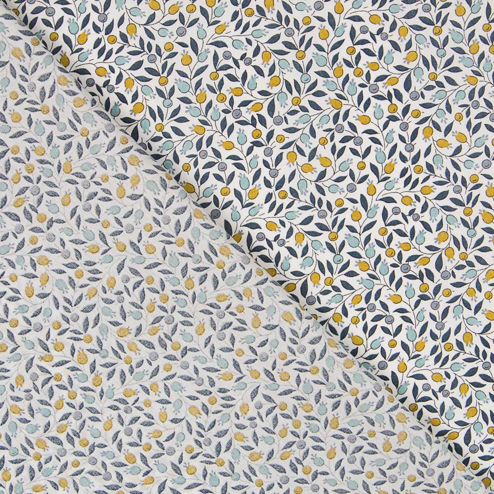 Coton Liberty London Olivier Blanc - Ribes y Casals