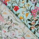 Coton Liberty London Floral Turquoise - Ribes y Casals