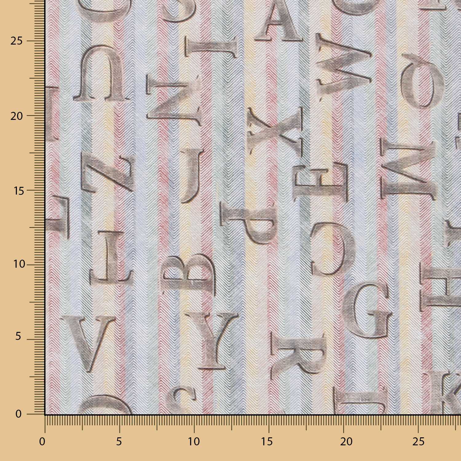 Toile Alphabet Multicolore - Ribes y Casals