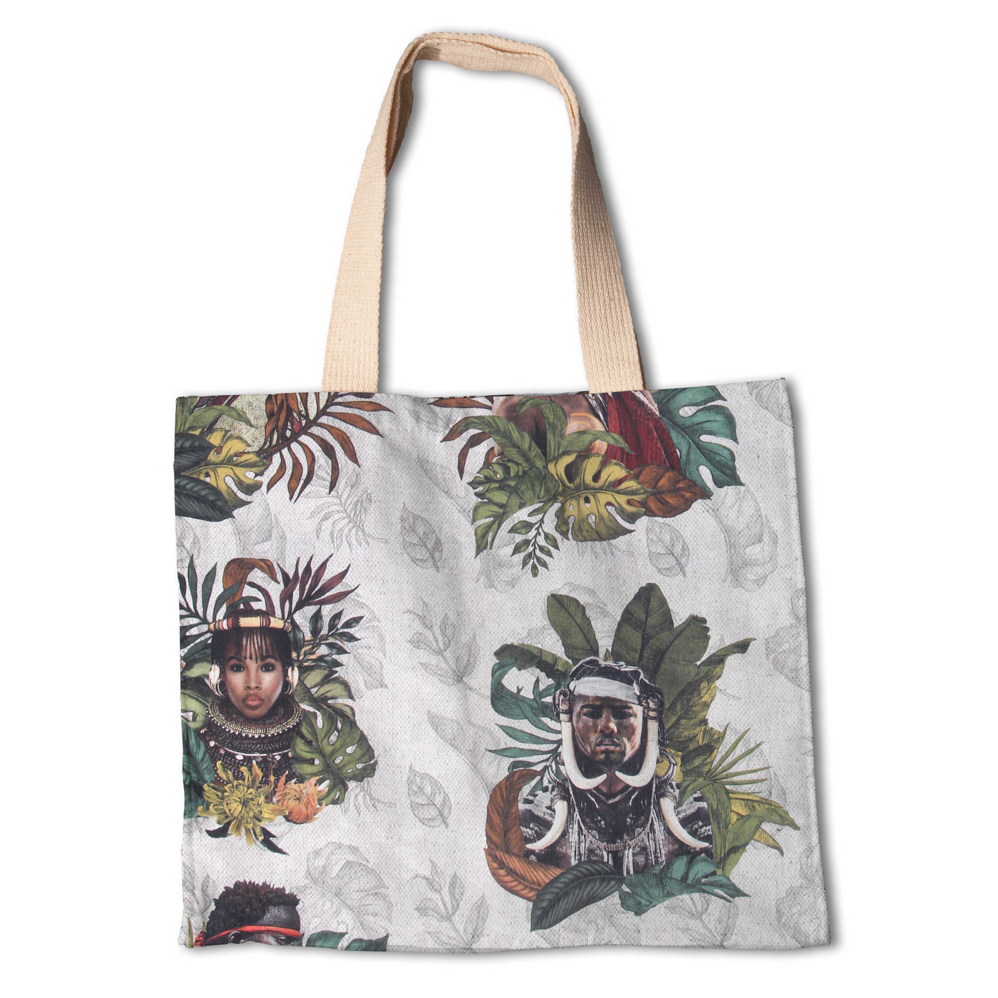 Coupon Guerriers africains Toile de coton 170x280 cm - Ribes y Casals