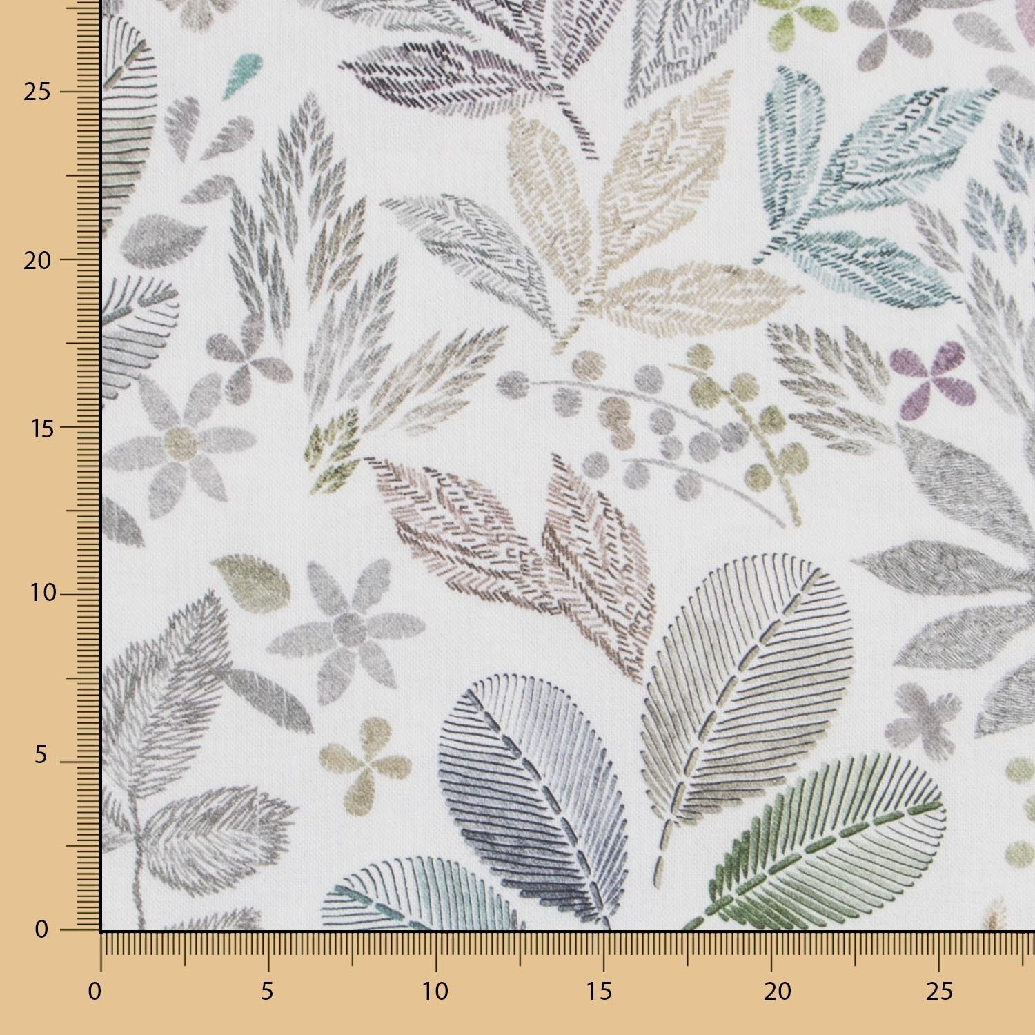 Toile Coton Feuilles Imprimé Numérique - Ribes y Casals