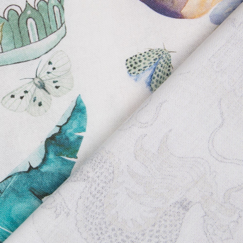 Toile Coton Vert Dragons Koi - Ribes y Casals