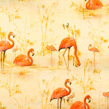 Tissu Coton Flamands Jaune - Ribes y Casals