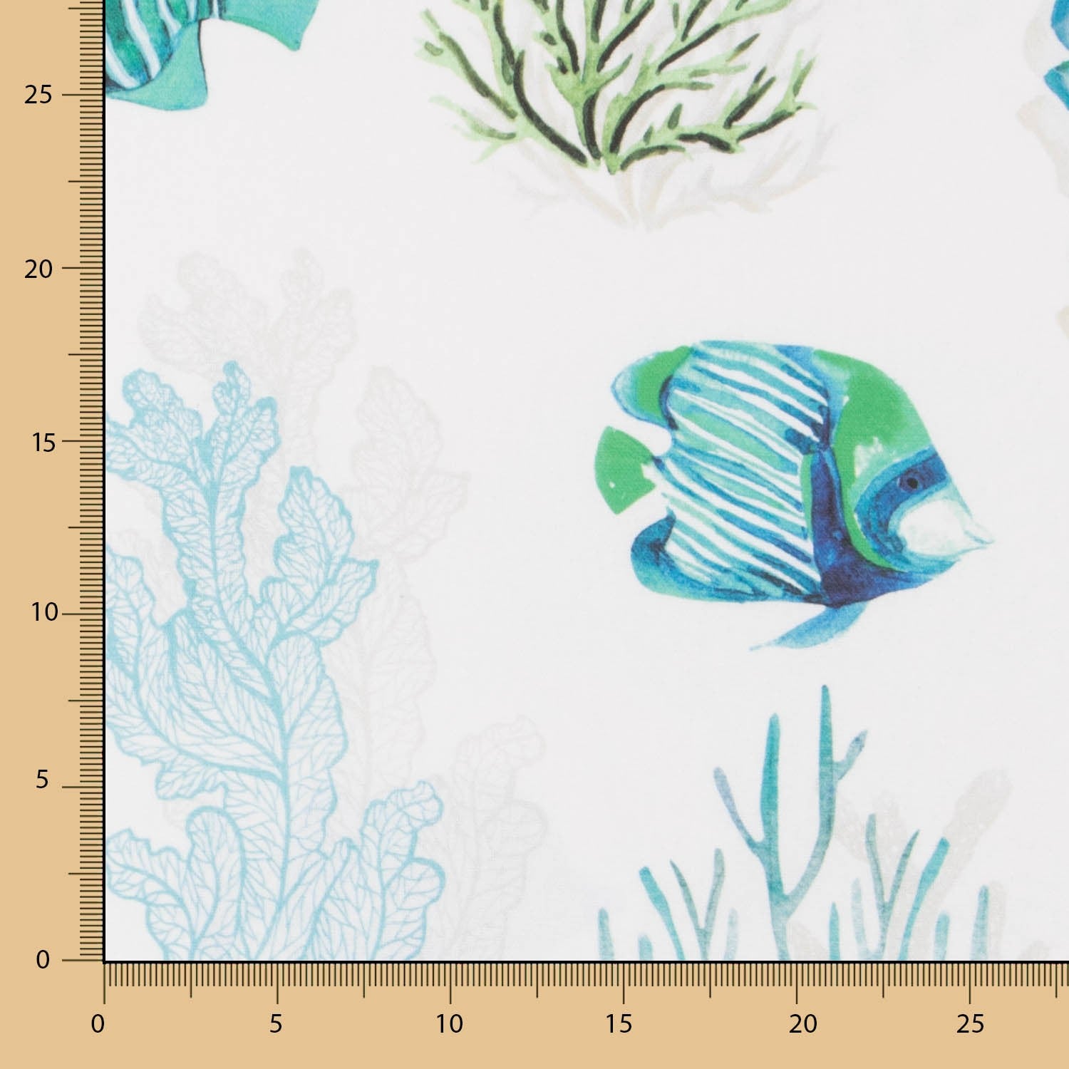 Toile Coton Océanique Turquoise - Ribes y Casals