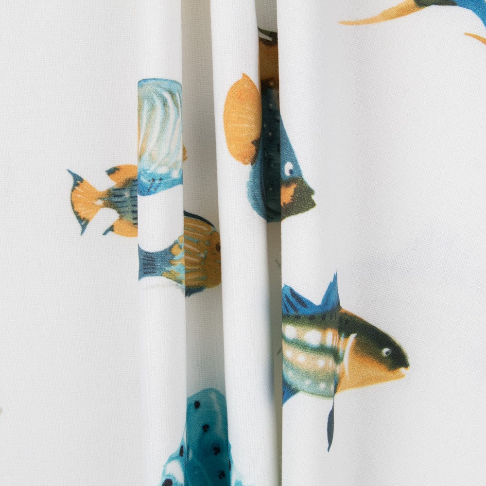 Toile Coton Vert Océan - Ribes y Casals