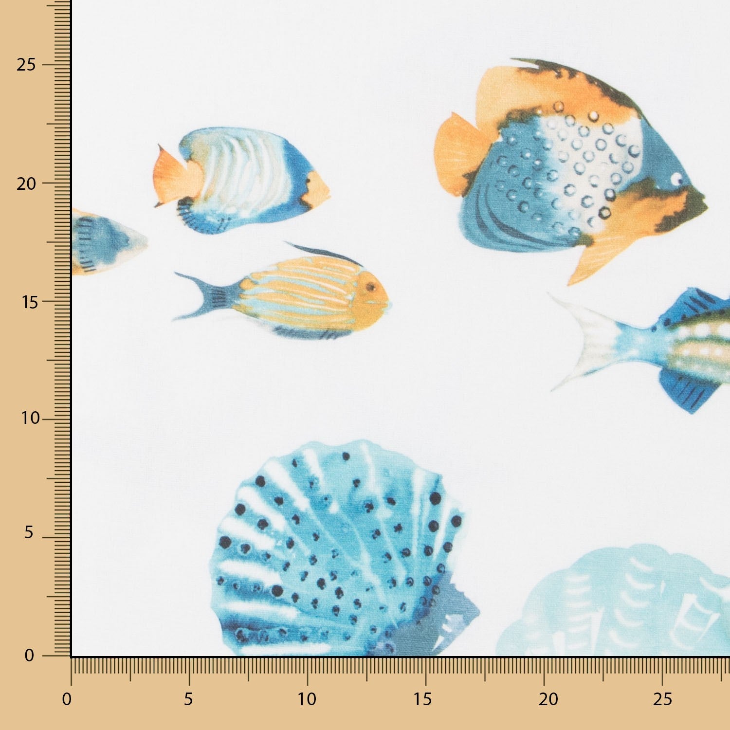 Toile Coton Vert Océan - Ribes y Casals