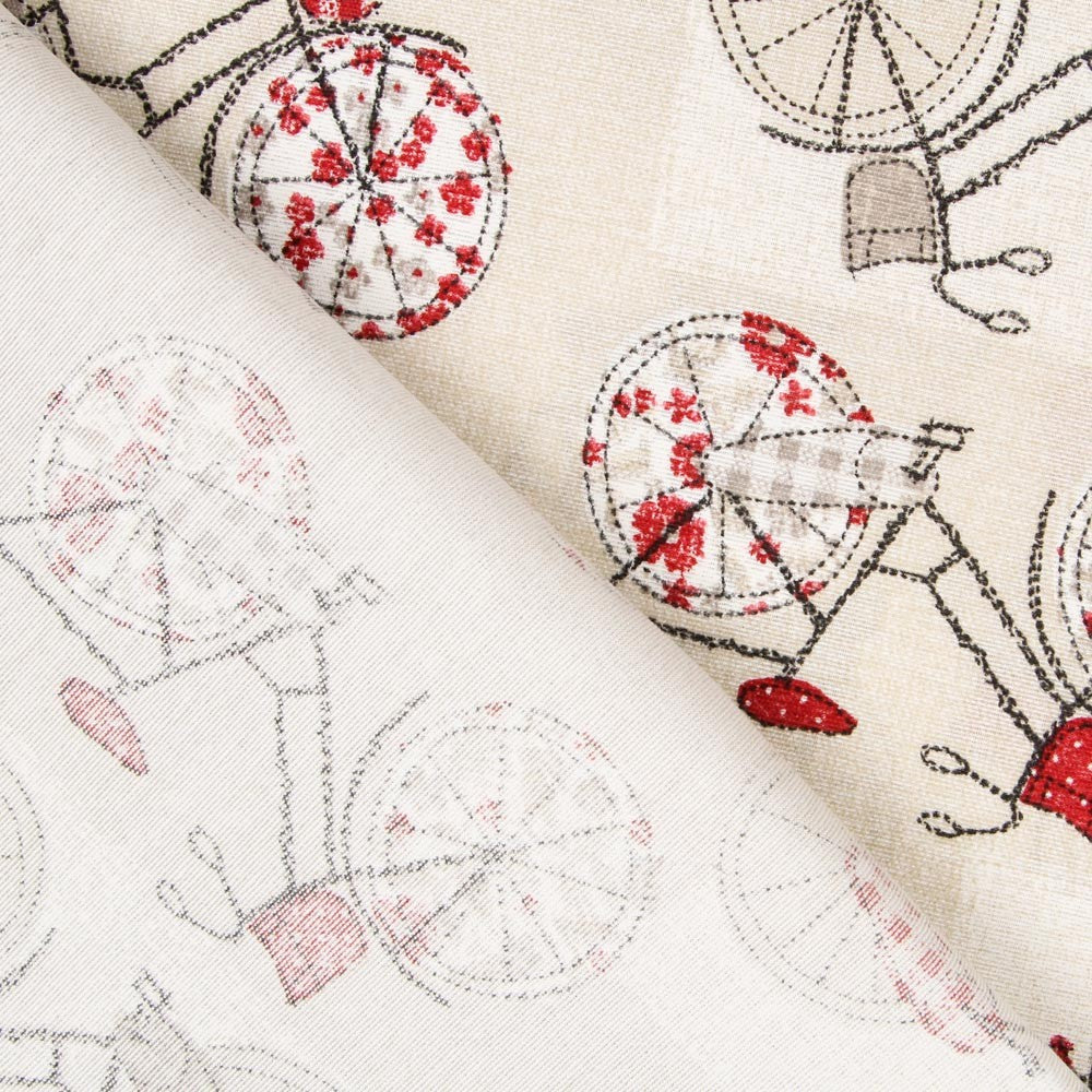 Toile Vélos Amsterdam Beige - Ribes y Casals