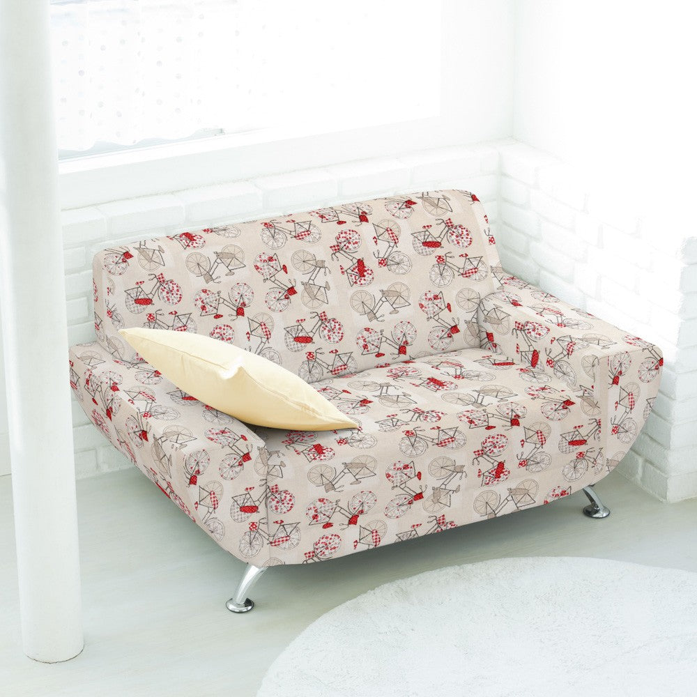 Toile Vélos Amsterdam Beige - Ribes y Casals