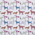 Toile Brodée Dogs Blanche - Ribes y Casals