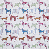 Toile Brodée Dogs Blanche - Ribes y Casals