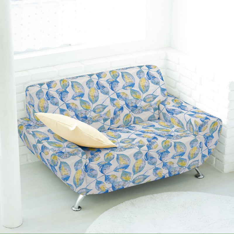 Toile Botanic Feuilles Bleu - Ribes y Casals