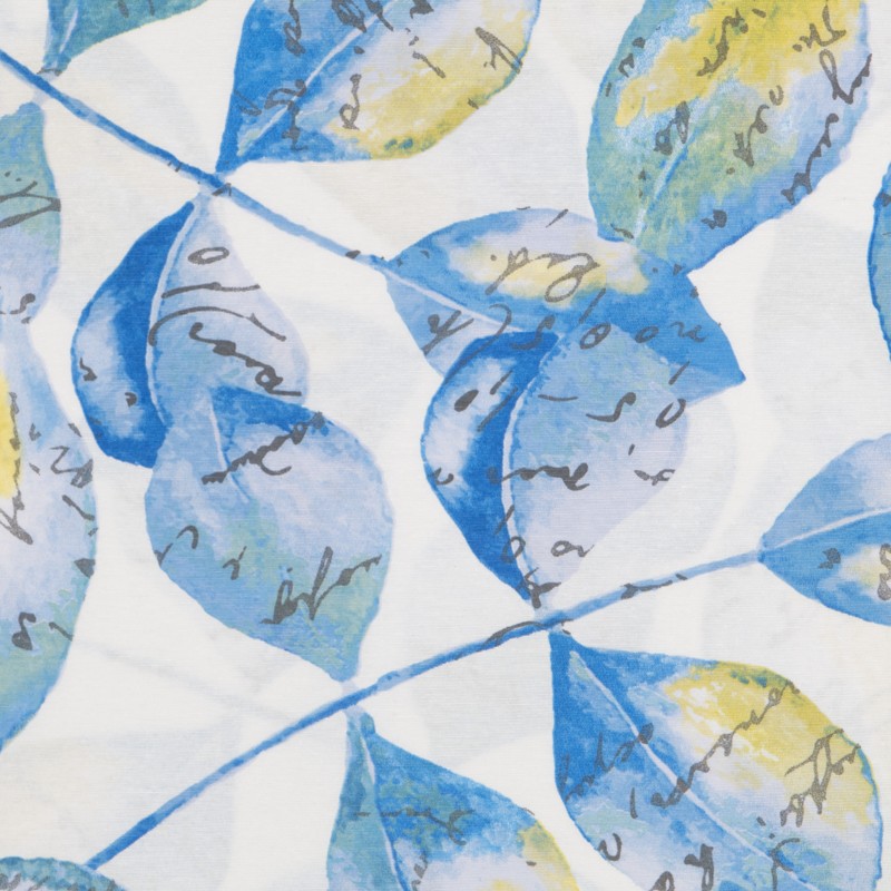 Toile Botanic Feuilles Bleu - Ribes y Casals