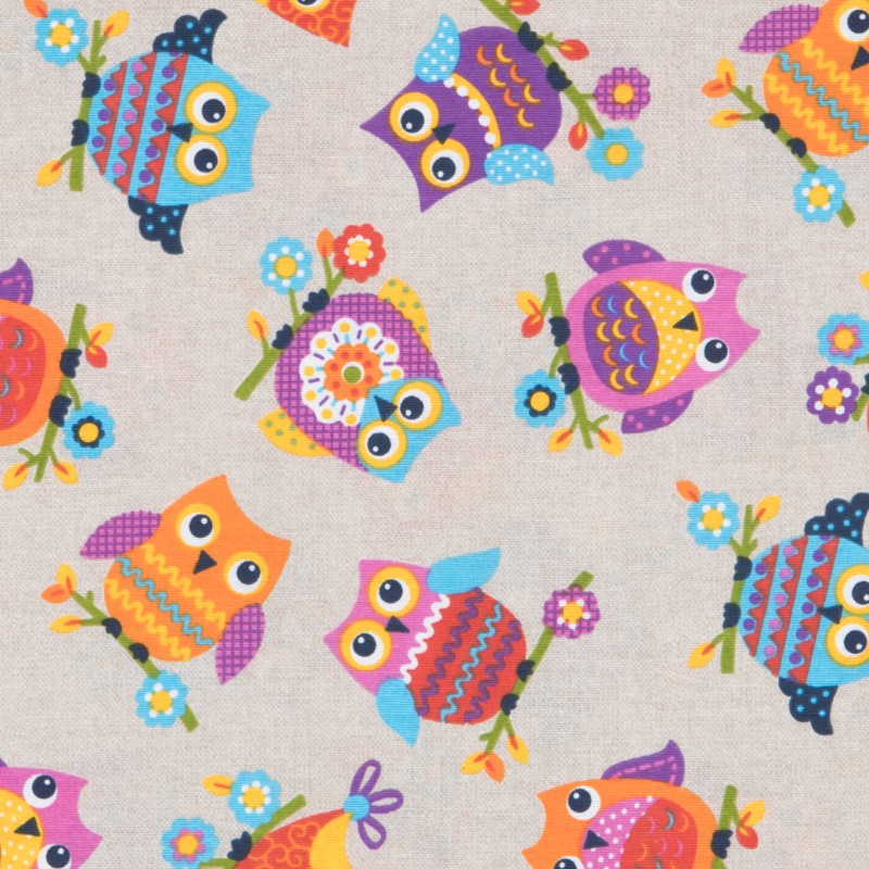 Toile Hiboux Rustique - Ribes y Casals