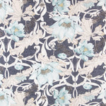 Toile Japonaise Fleur Marine - Ribes y Casals