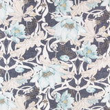 Toile Japonaise Fleur Marine - Ribes y Casals