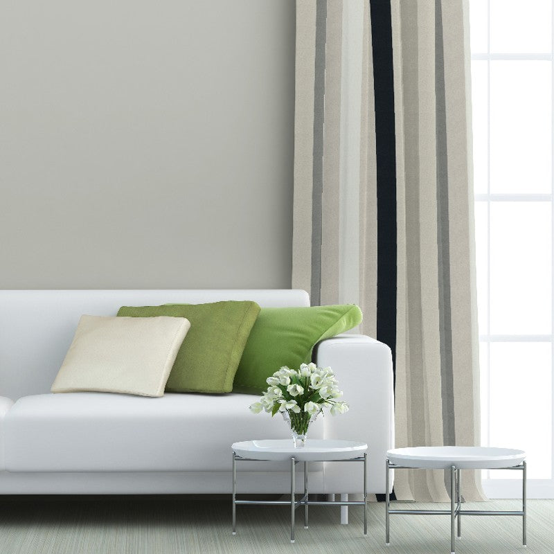 Toile Imprimée Rayures Beige - Ribes y Casals