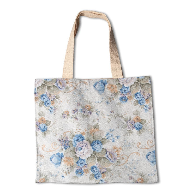 Toile Cretonne Fleur Bleu - Ribes y Casals