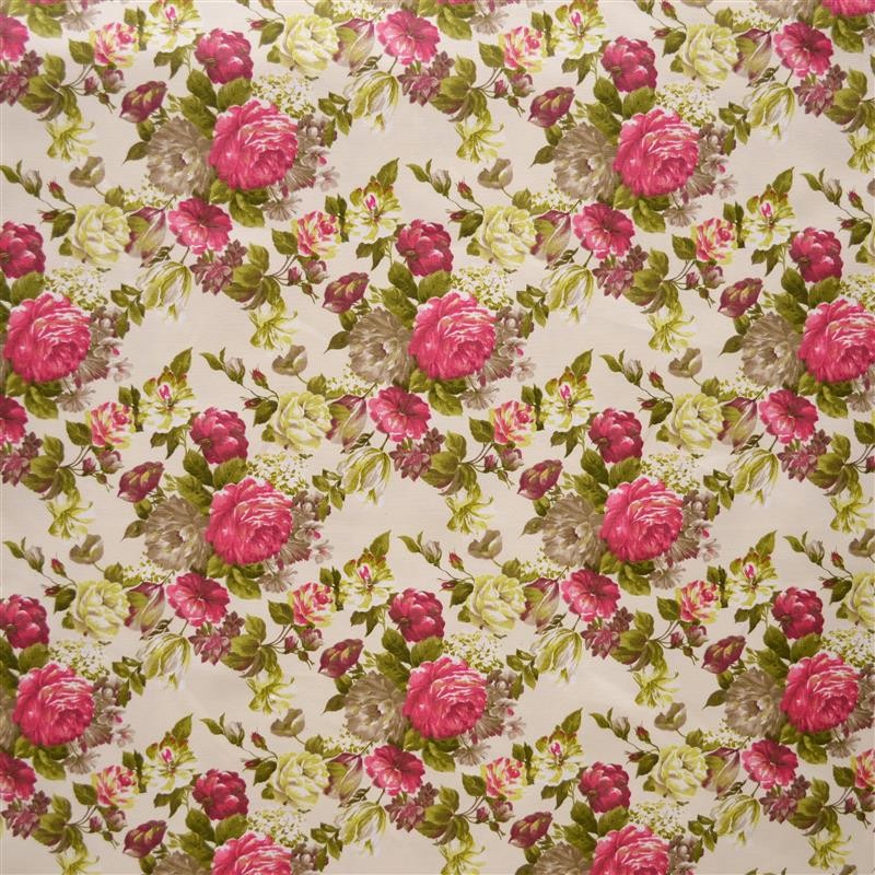 Toile Cretonne Fleur Grenat - Ribes y Casals