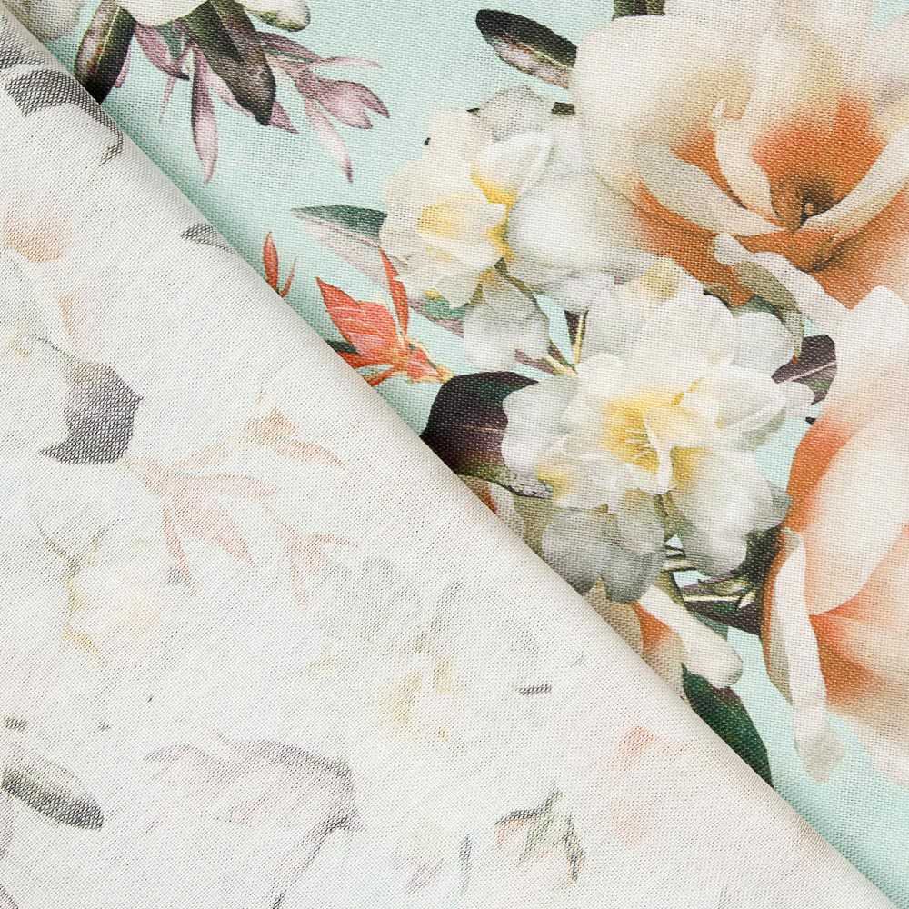 Toile Crétonne Vert d&#39;Eau - Ribes y Casals