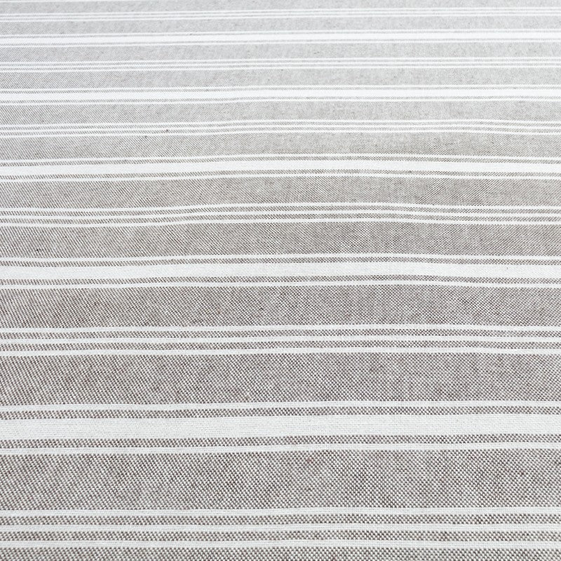 Toile Double Rayures Marron - Ribes y Casals