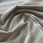 Toile Double Rayures Marron - Ribes y Casals