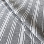 Toile Double Rayures Noir - Ribes y Casals