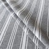 Toile Double Rayures Noir - Ribes y Casals