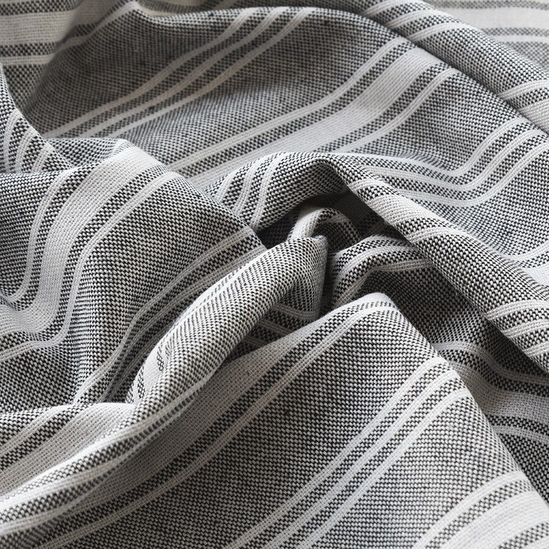 Toile Double Rayures Noir - Ribes y Casals