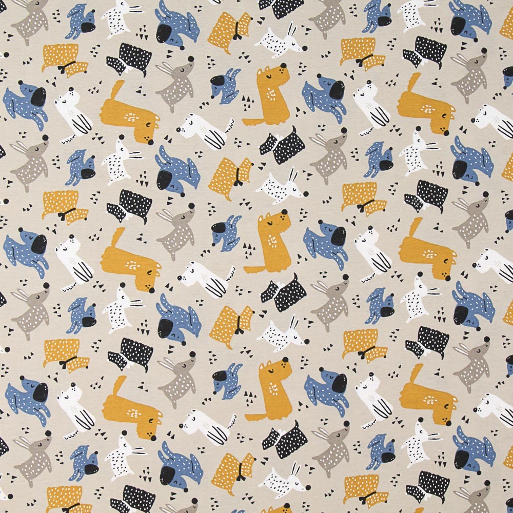 Toile Chiens Beige - Ribes y Casals