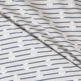 Toile Imprimée Traits Rouge Bleu - Ribes y Casals