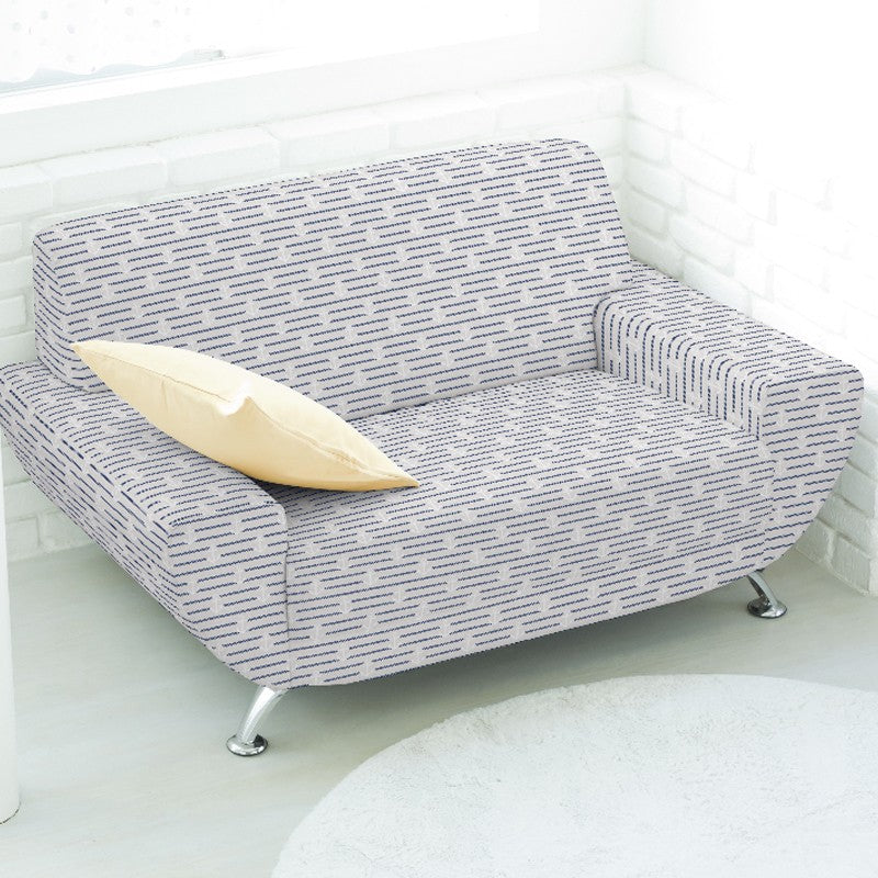 Toile Imprimée Traits Rouge Bleu - Ribes y Casals