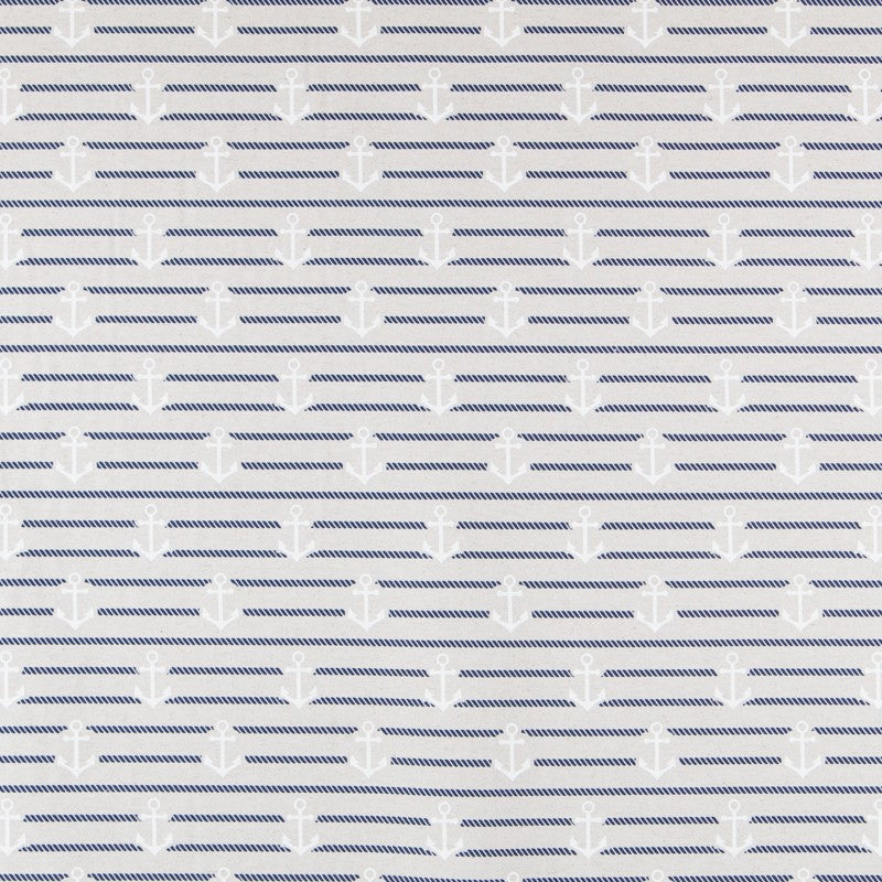 Toile Imprimée Traits Rouge Bleu - Ribes y Casals