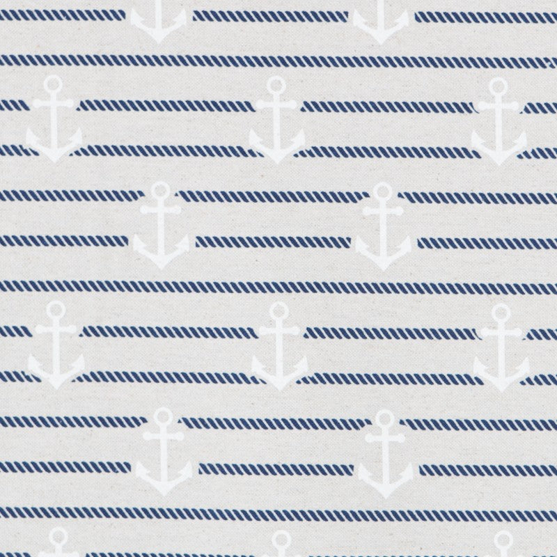 Toile Imprimée Traits Rouge Bleu - Ribes y Casals