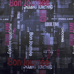 Toile Imprimée Bonne Journée Noir - Ribes y Casals