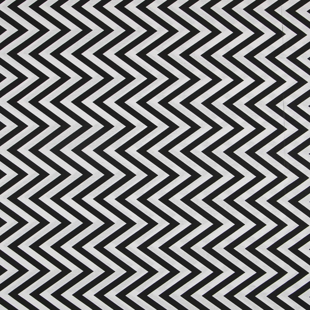Toile Imprimée Chevron Noir - Ribes y Casals