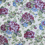 Toile Imprimée Cretonne Fuchsia Jaune - Ribes y Casals