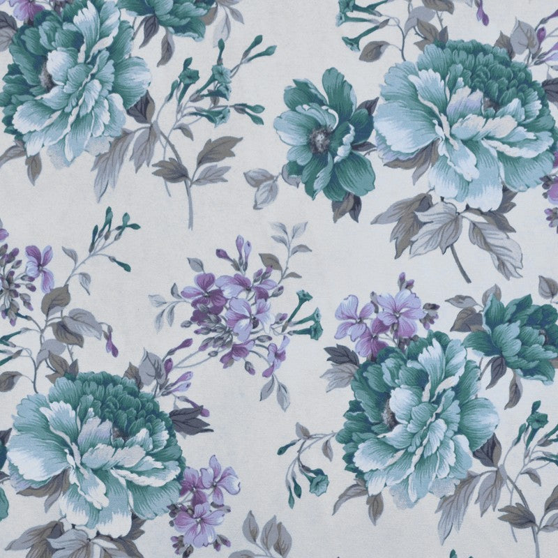 Toile Imprimée Cretonne Vert d'Eau - Ribes y Casals