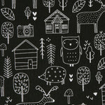 Toile imprimée Farm Noir - Ribes y Casals