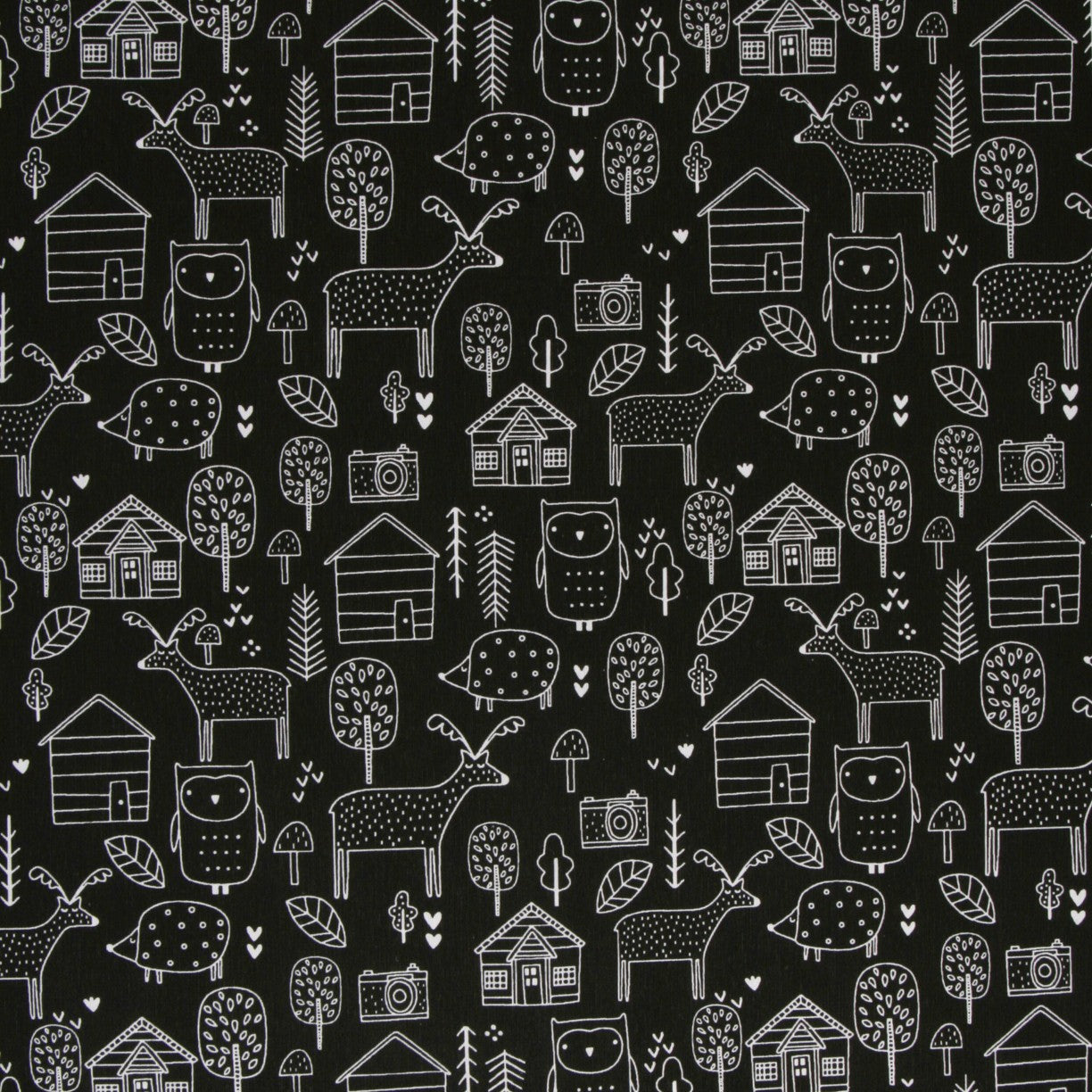 Toile imprimée Farm Noir - Ribes y Casals