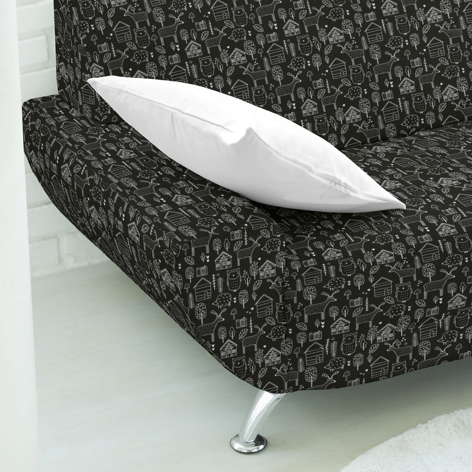 Toile imprimée Farm Noir - Ribes y Casals