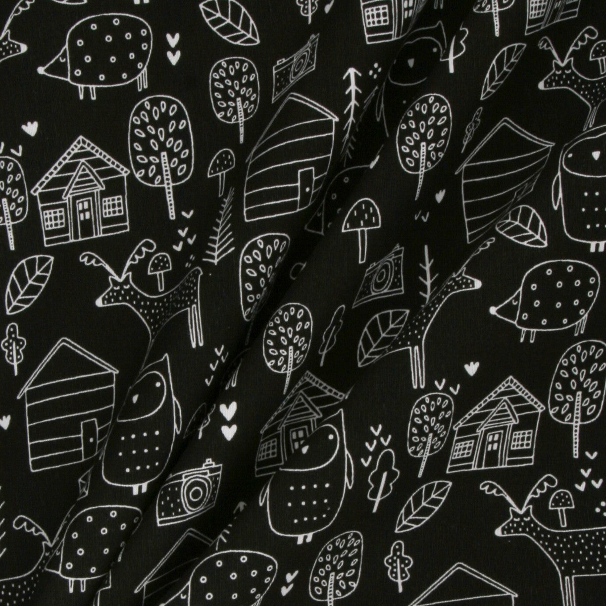 Toile imprimée Farm Noir - Ribes y Casals