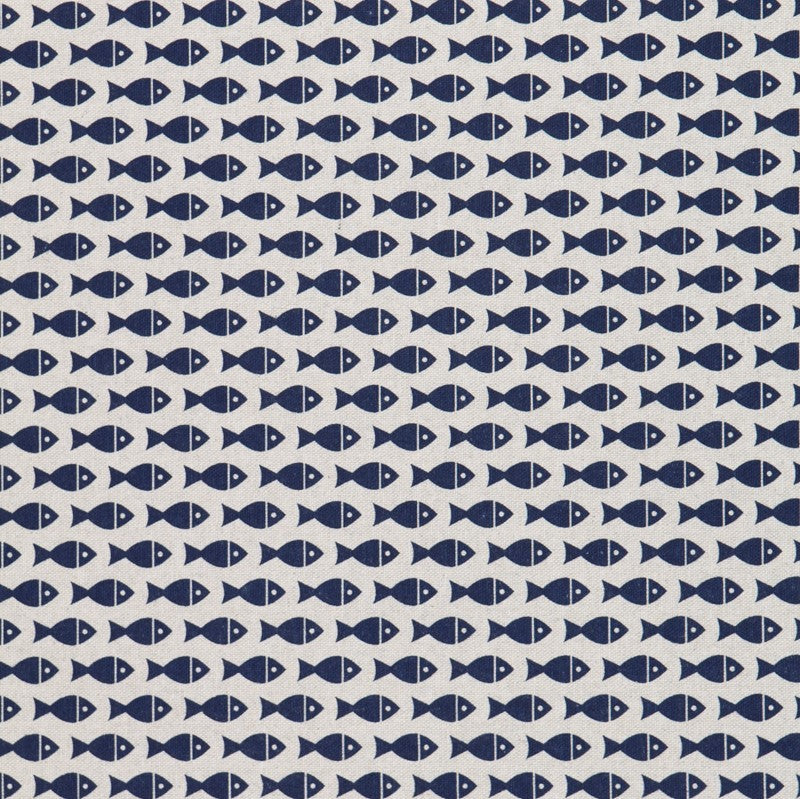 Toile Imprimée Fish Bleu - Ribes y Casals