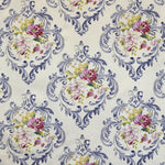 Toile Imprimée Fleur Barroque Bleue - Ribes y Casals