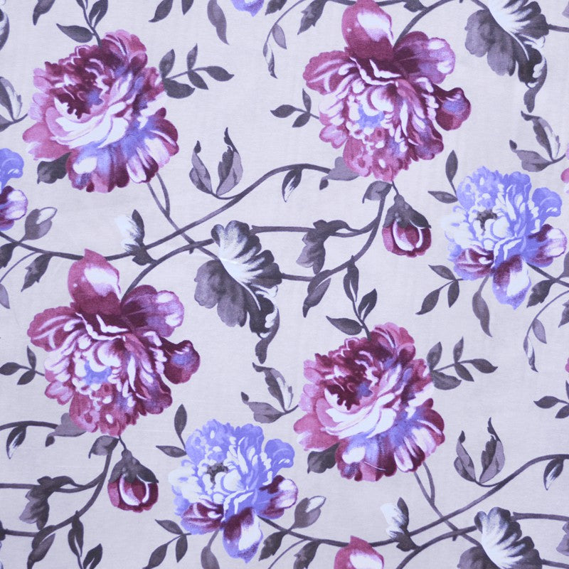 Toile Imprimée Fleur Estompée Fuchsia - Ribes y Casals