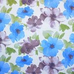 Toile Imprimée Fleur Grande Bleue - Ribes y Casals