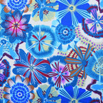 Toile Imprimée Fleurs Turquoise - Ribes y Casals