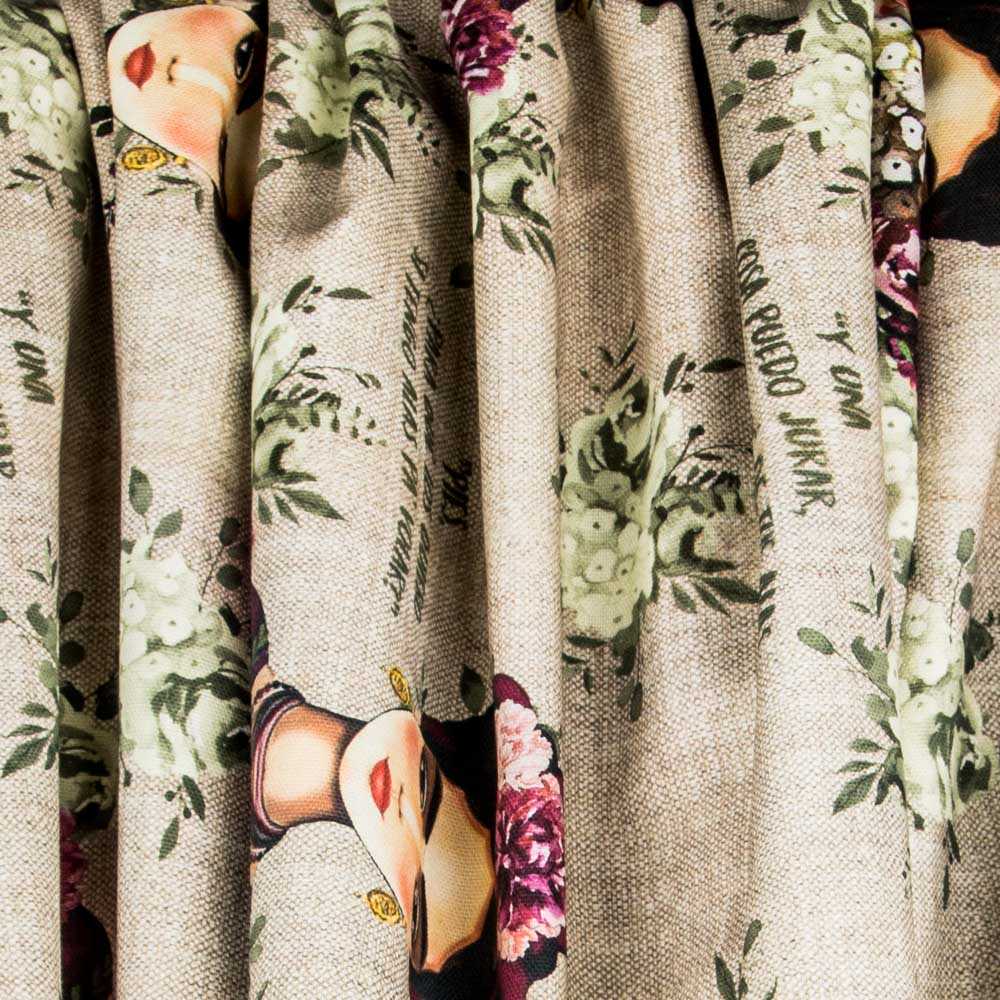 Toile Frida Kahlo Phrases Vert - Ribes y Casals