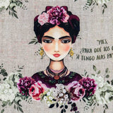 Toile Frida Kahlo Phrases Vert - Ribes y Casals